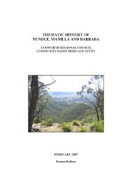 Https Www Tamworth Nsw Gov Au Articledocuments 325 2 07 5 Thematic History Of Nundle Manilla And Barraba Attachment Small Pdf Aspx