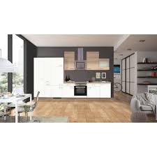 Flex Well Classic Kuchenzeile Florida 360 Cm Weiss Sonoma Eiche Nachbildung Kaufen Bei Obi