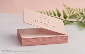 Sparkly gold and rose gold business cards to promote your business. Edge Foil