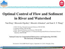 Ppt Optimal Control Of Flow And Sediment In River And