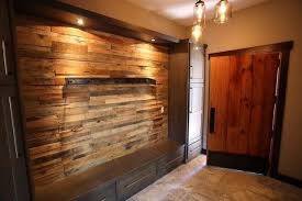 Pallet Wall W Dark Stained Wood Wood Pallet Wall Pallet Accent Wall Rustic Wood Walls