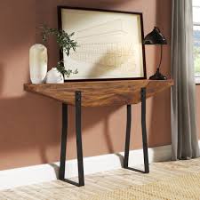 Hoobro console table, 47.2 narrow sofa table with shelf, industrial entryway table for living room, hallway, foyer, corridor, office, wood look accent entrance table, rustic brown and black bf20xg01 Long 53 75 In Narrow Under 12 In Console Tables You Ll Love In 2021 Wayfair