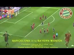 Full 2nd Leg Barcelona Vs Bayern Munich 0 3 01 05 2013 Champion League Youtube Bayern Champions League Bayern Munich