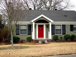 Exterior painting is a popular project as warmer weather arrives. Portico Small House Exterior Colors House Exterior Green House Exterior