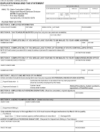 The easiest way to do this is to contact the hr or payroll team at gap inc and request a copy of the w2. California State Controller S Office Request A Duplicate Form W 2