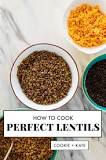 How do you cook old lentils?