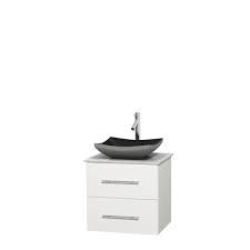 A wide variety of carrara marble sink options are available to you, such as project solution capability, design style. Wyndham Wcvw00924swhcmgs1mxx 24 In Single Bathroom Vanity In White White Carrera Marble Countertop Altair Black Granite Sink And No Mirror
