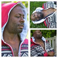 Writer strikes a pose to promote his books