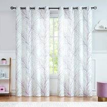White ruffle shower curtain by dosly home. 84 Inch Kids Curtains Drapes You Ll Love In 2021 Wayfair