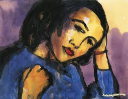 Portrait of a Woman, Art Painting by Emil Nolde