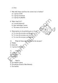 Take this quiz to find out! Finding Nemo Questions Esl Worksheet By Esterlp