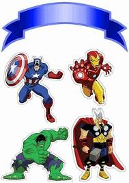 Avengers Free Printable Cake Toppers Ulang Tahun Ide Pesta Lukisan Disney