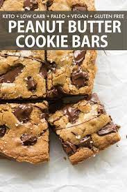 Peanut Butter Chocolate Chip Cookie Bars The Best Recipe The Big Man S World Recipe Keto Cookie Recipes Keto Peanut Butter Cookies Peanut Butter Chocolate Chip Cookies