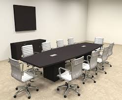 Modern Boat Shaped Cube Leg 12 Feet Conference Table Of Con Cq24 Modern Conference Table Conference Table Table