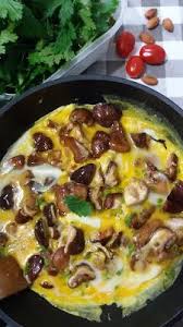 Omelette Aux Champignons Shiitake Frais Shiitake Recette Omelette Champignons Recette Omelette Champignon