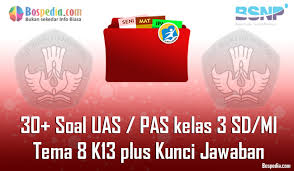 Apr 15, 2021 · soal dan kunci jawaban kelas 3 sd tema 8 buku tematik subtema 1 pembelajaran 3 halaman 17, 19, 20, dan 22. Lengkap 30 Contoh Soal Uas Pas Untuk Kelas 3 Sd Mi Tema 8 K13 Plus Kunci Jawaban Bospedia