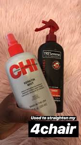 Permanent hair straightening is one of the methods to achieve straight hair. Chi Keratin Mist Chi Keratin Professional Hair Care Products Straightening Natural Hair Hair Care Natural Hair Styles