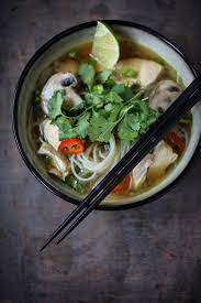 Add the sliced mushrooms to the skillet and cook for about 5 minutes or until the mushrooms begin. Thai Chicken Noodle Soup Feasting At Home