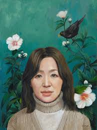 While I was painting, I could hear the sounds of the community, dogs  barking, cars driving by, people calling out to me, crows cawing and the  wind blowing through the coves." -