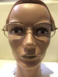 L' Amy Elise Gold Framed Vintage Hexagon Style Eyeglasses, Made in France