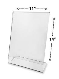 24 Fact Sheet Display 11 X 14 Sign Holders Display Wholesale Lot Acrylic Clear Picture Frames Sign Display Postcard Holder