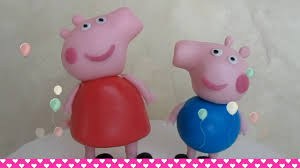 Check out our pig kitchen decor selection for the very best in unique or custom, handmade pieces from our home & living shops. How To Make Fondant Peppa Pig And George Cake Topper Figurines English Youtube