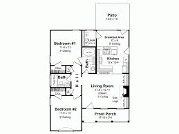 Cottage Style House Plan 2 Beds 2 Baths 1000 Sq Ft Plan 21 168 Tiny House Floor Plans Small House Floor Plans Narrow Lot House Plans