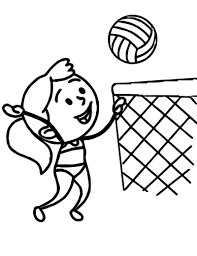 O vôlei ou voleibol de praia é um jogo disputado numa quadra de areia, dividida na metade por uma rede, por dois ou quatro jogadores. Desenhos De Voleibol Para Colorir Imprimir E Pintar Colorir Me