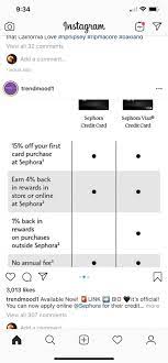 4% back in rewards when you use your sephora visa ® credit card in store or online at sephora 2. Sephora Credit Card Updates Beauty Insider Community