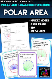 Calculus Bc Polar Area Task Cards And Notes Distance Learning In 2020 Ap Calculus Calculus Calculus Teacher