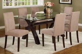 Eris Contemporary Rectangular Glass Top Table Chairs Contemporary Dining Chairs Modern Dining Table Set Glass Dining Table