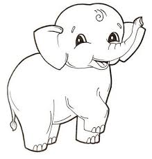Gajah tersenyum alamendah s blog. Gambar Mewarnai Gajah