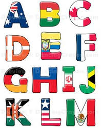 Illustration about all flags of the world in alphabetical order. Flags Of The World Alphabet Letters Clipart Flags Of The World Lettering Alphabet World Flags With Names