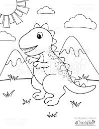 But these dinosaur coloring pages are the perfect complement to our dinosaur. Free Printable T Rex Dinosaur Coloring Page Printable Cuttable Creatables Dinosaur Coloring Pages Free Kids Coloring Pages Free Coloring Pages