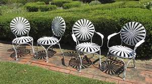 Vintage Patio Furniture And Accessories Garden Chairs Metal Metal Garden Furniture Garden Chairs