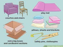 How To Make A Blanket Fort 12 Steps With Pictures Blanket Fort Diy Blanket Fort Sleepover Fort