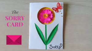 However, the wonderful thing about youtube cards is that you can customize the image and text that shows up. Diy How To Make A Beautiful Sorry Card Sorry Card Tutorial Youtube