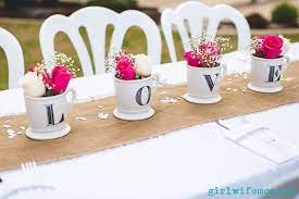 Bridal Shower Centerpieces Girlwifemom Com Bridal Shower Decorations Diy Bridal Shower Decorations Bridal Shower Centerpieces