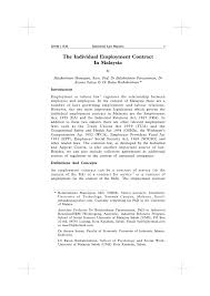 An employer may also terminate the employment of an employee but there is a need to comply with the provisions of the law and contract relating to. Pdf Muniapan B Parasuraman B Satrya A And Rathakrishnan 2010 Individual Employment Contract In Malaysia Industrial Law Report Issue 2 Volume 4 Pp V Xx