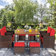 Are you interested in buying them then watch till the. Sol 72 Outdoor Negril Square 8 Person 43 5 Long Dining Set With Cushions Reviews Wayfair