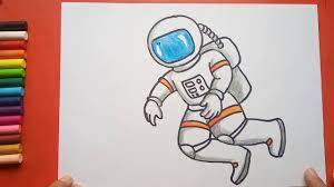 To begin your astronaut drawing, draw a circle near the top of your sheet of paper. Easy Astronaut Drawing Youtube