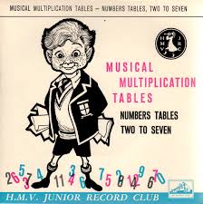 A start by learning the 5 times table. Michael Sammes Enid Heard With John Gregory His Orchestra Musical Multiplication Tables Numbers Tables Two To Seven 1960 Blue Vinyl Discogs