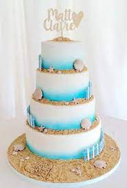 Wedding Cake Ideas How To Add New Accents In Traditional Style Beach Wedding Cake Toppers Beach Wedding Cake Beautiful Wedding Cakes