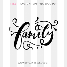 Download Free Family Script Svg A Free Svg For Cricut And Silhouette Jojo Bella