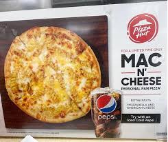 Pizza Hut S Mac N Cheese Personal Pan Pizza In 2020 Fast Food Items Mac N Cheese Pan Pizza