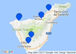 Map of tenerife area hotels: Auf Nach Teneriffa