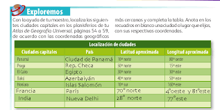 Espero que te sirva de muchola pregunta del libro de encuentre y compre geografía 5 grado contestado en libro gratis con precios bajos y buena calidad en todo el mundo. Como Localizo Bloque I Leccion 4 Apoyo Primaria