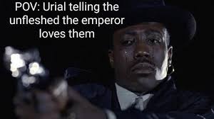 Excerpted from "The Iron Without" by Graham MacNeil. Let me say I am 100%  in favor of this happening in the lore: "'The old ways were good enough for  Lord Perturabo,' said