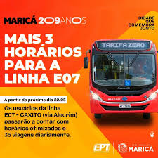 EPT faz ajustes e adiciona 3 novos horários na linha E07 - Caxito (via  Alecrim)