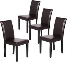 Wood chair foam replacement javascript seems to be disabled in your browser. Amazon Com Yaheetech Dining Chairs Side Pu Cushion Chairs With Waterproof Surface And Wood Legs For Kitchen Restaurant And Living Room Set Of 4 Brown Home Kitchen